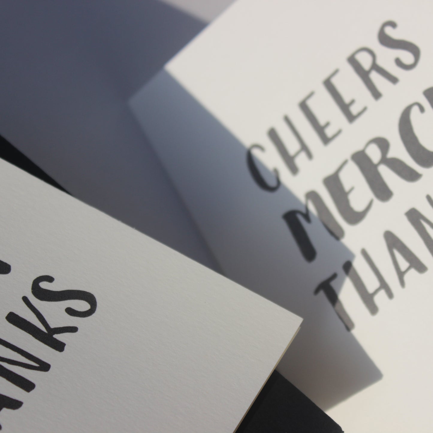 Thank You, Merci, Cheers Card