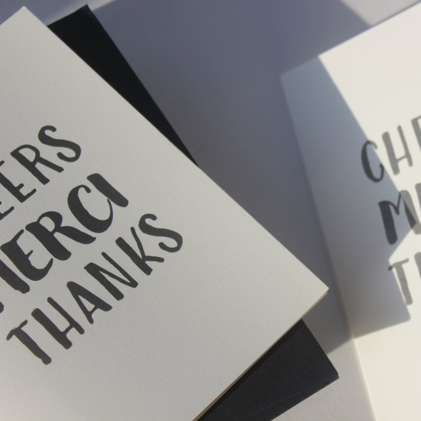 Thank You, Merci, Cheers Card