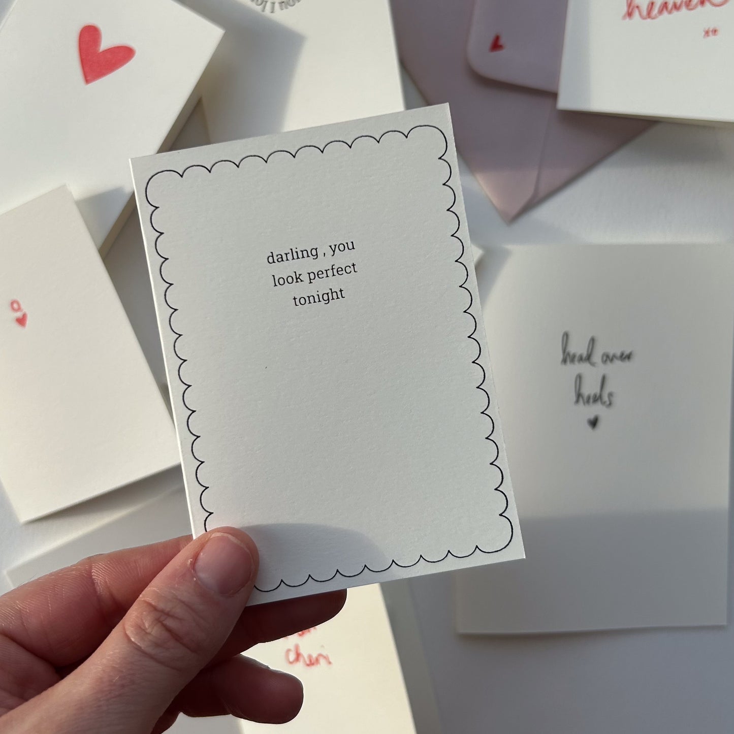Hand Printed Anniversary Card, Ed Sheeran Song Lyric