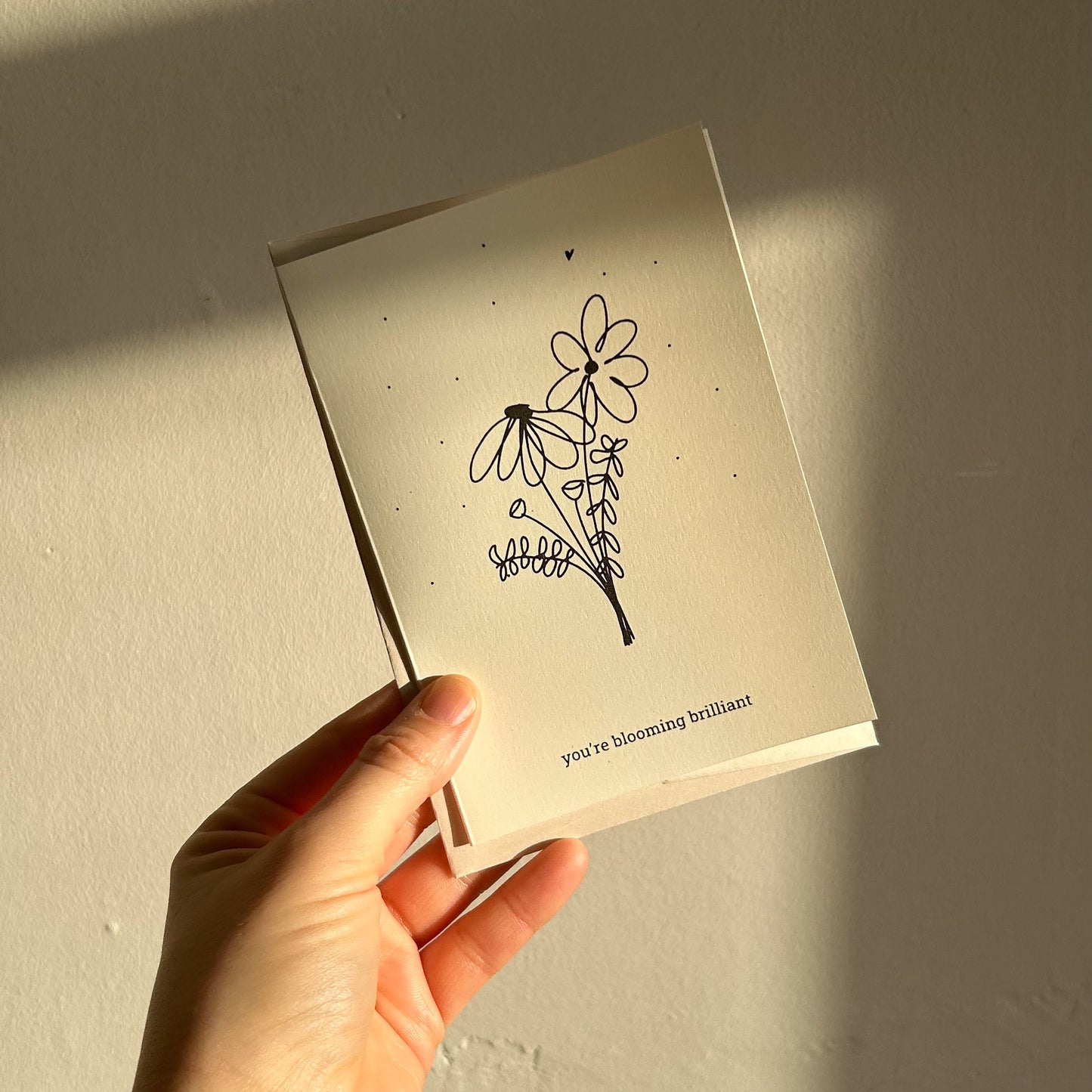 Screen Printed Spring Card For Friend