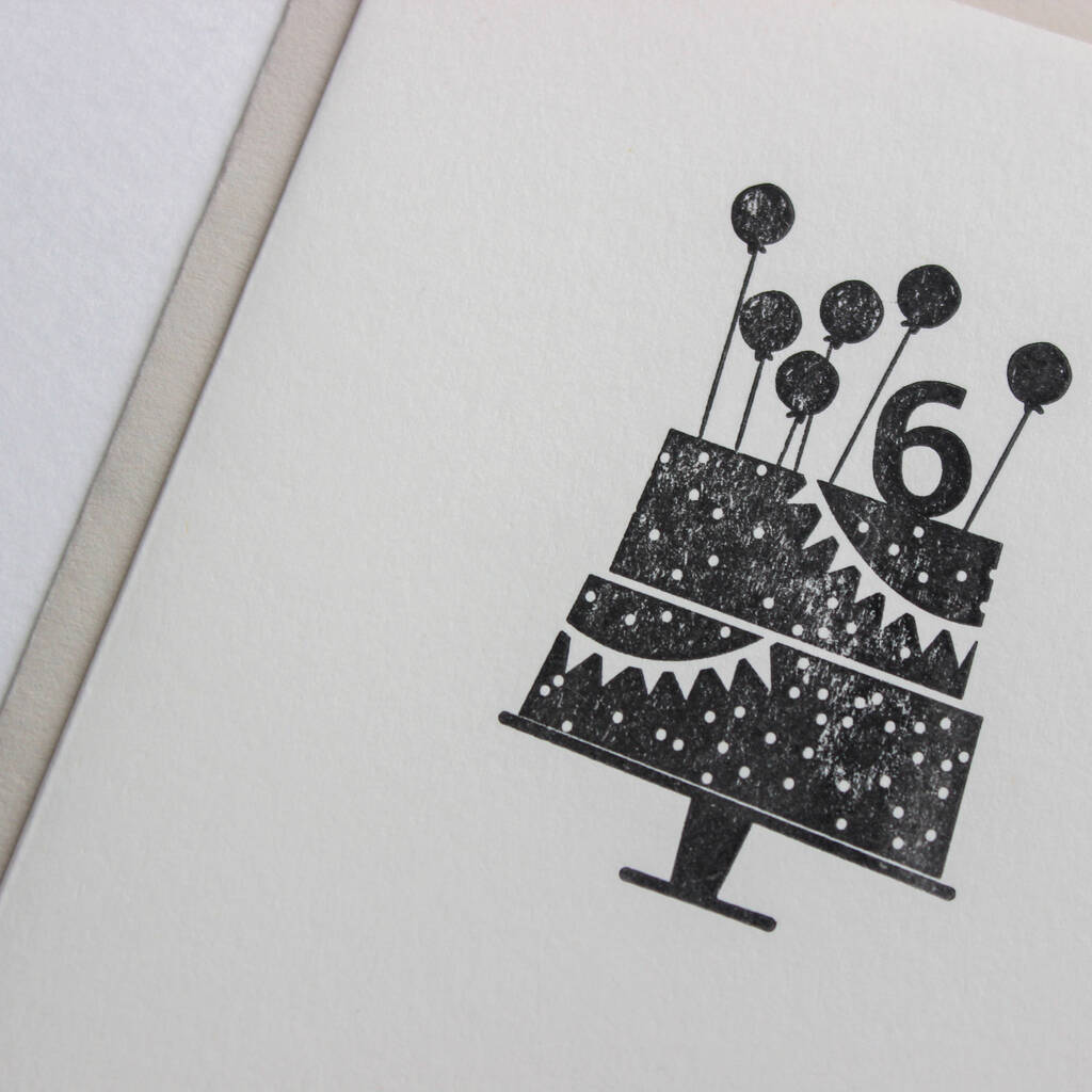 6th Birthday Card