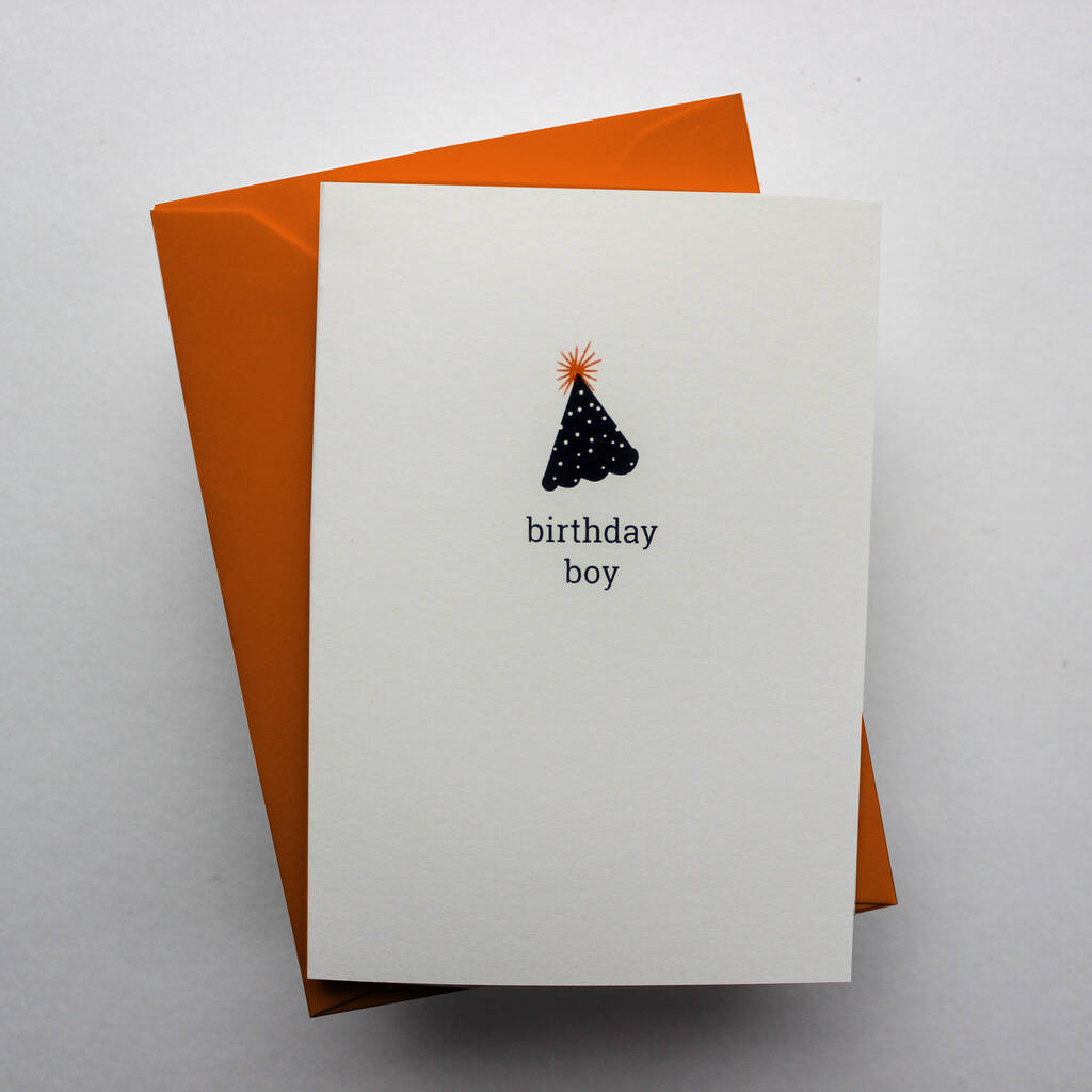 Birthday boy card