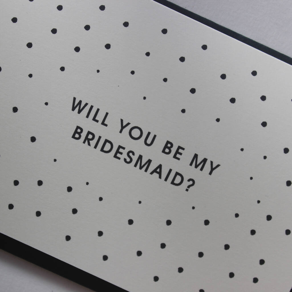 Will You Be My Bridesmaid Card