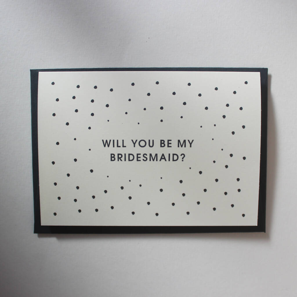 Will You Be My Bridesmaid Card