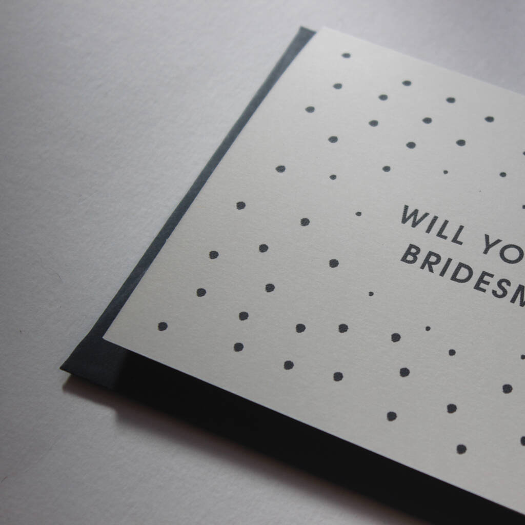 Will You Be My Bridesmaid Card