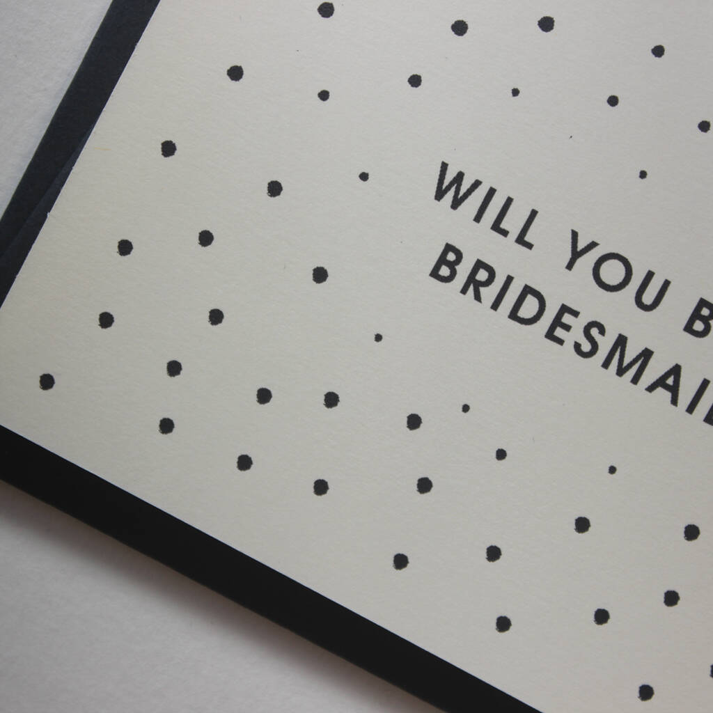 Will You Be My Bridesmaid Card