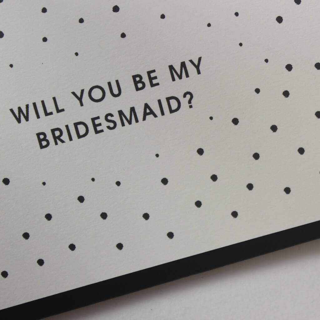 Will You Be My Bridesmaid Card