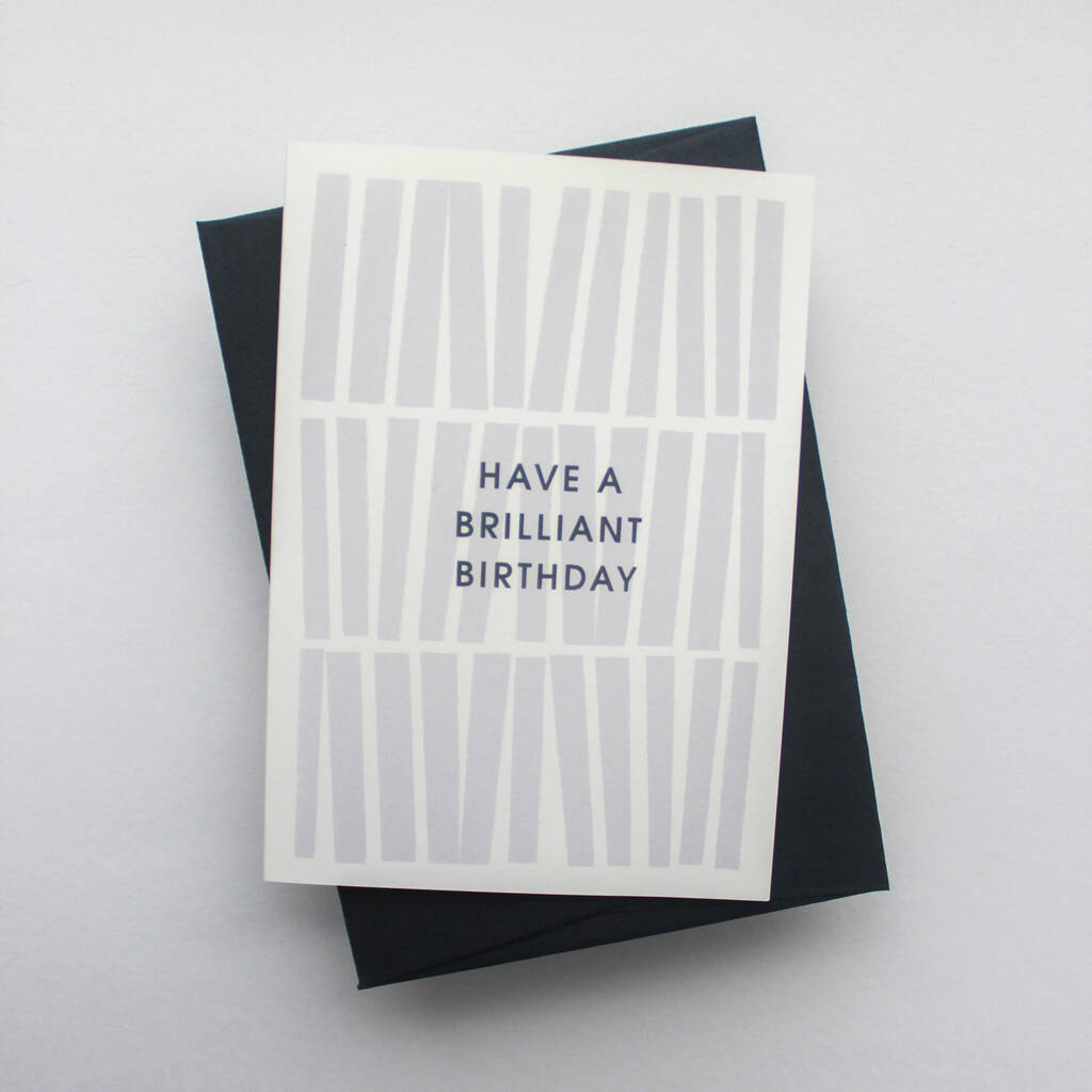Brilliant birthday card