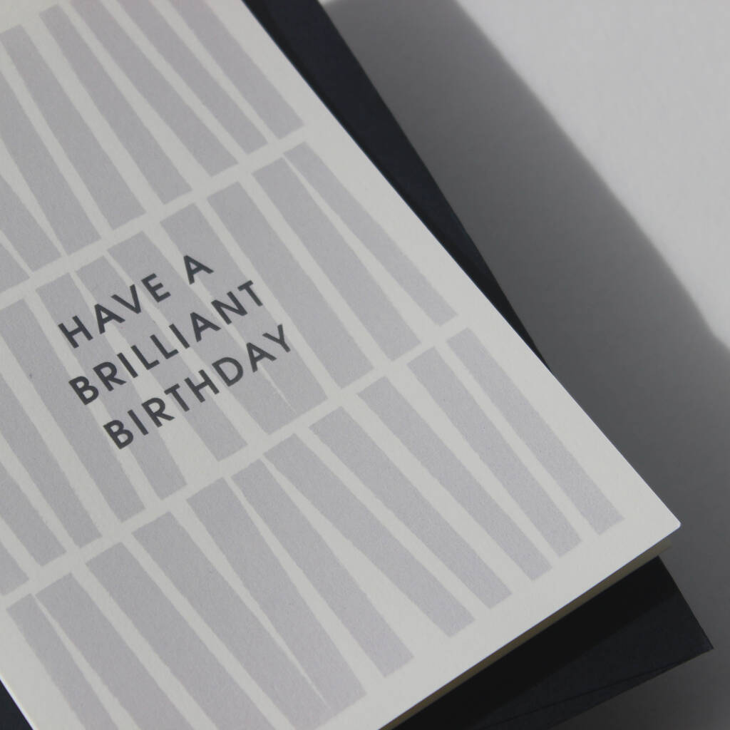 Brilliant birthday card