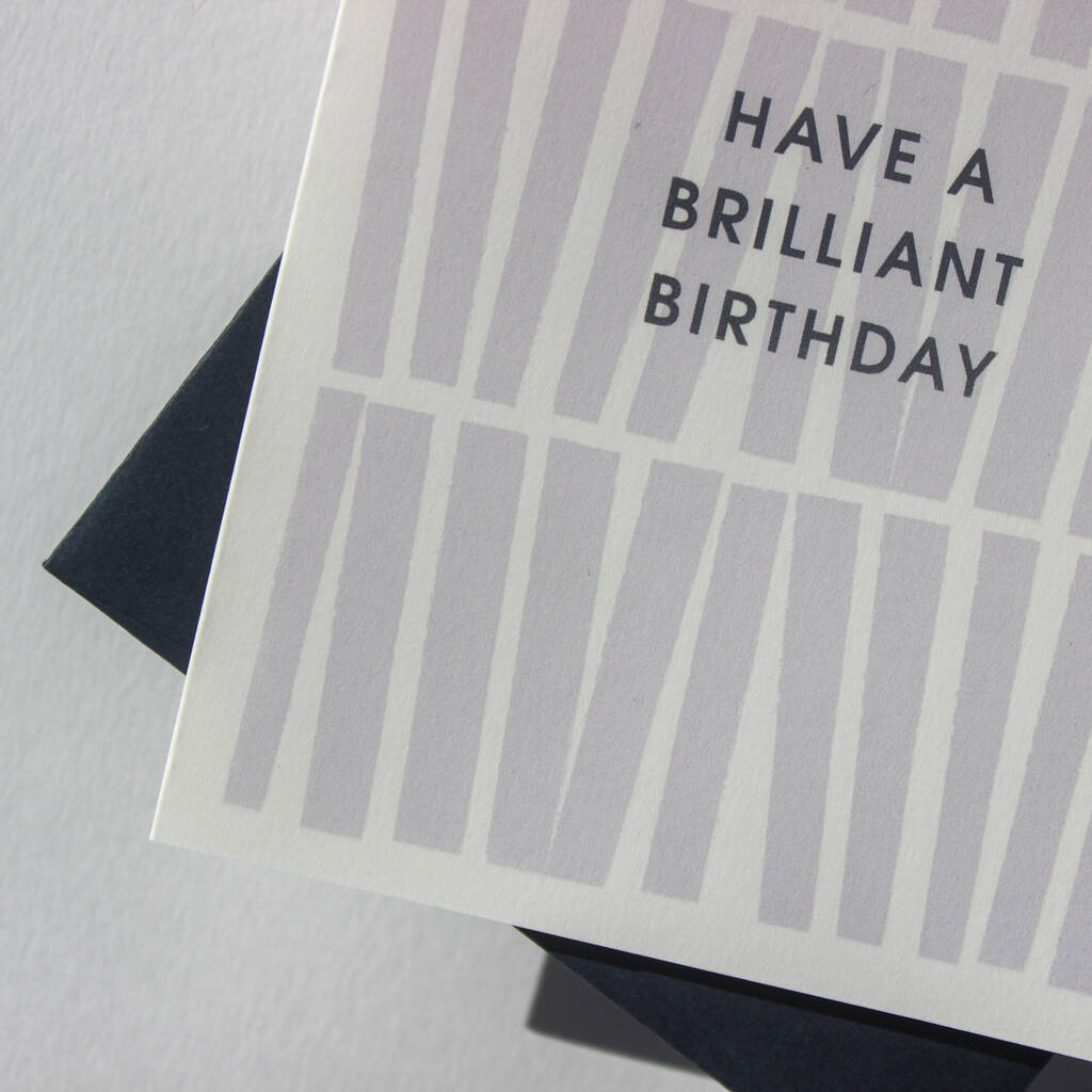 Brilliant birthday card