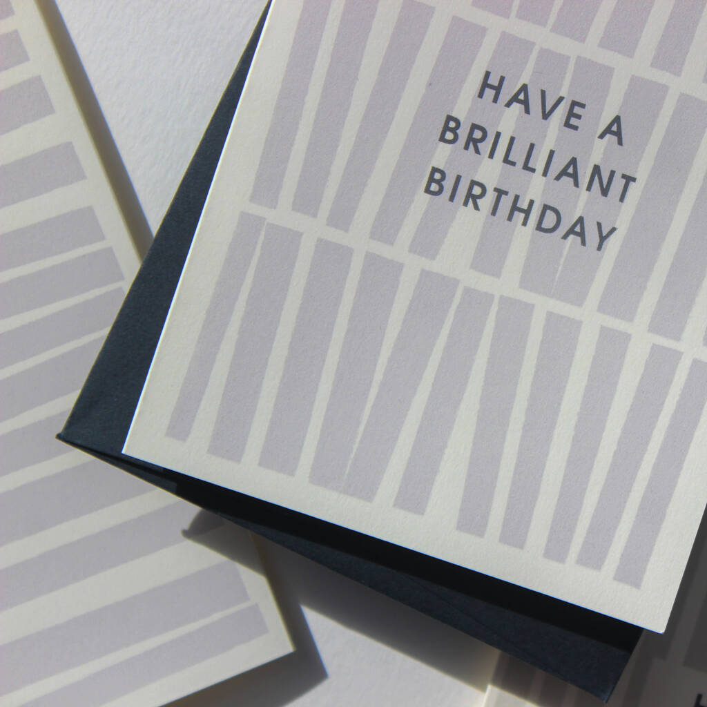 Brilliant birthday card