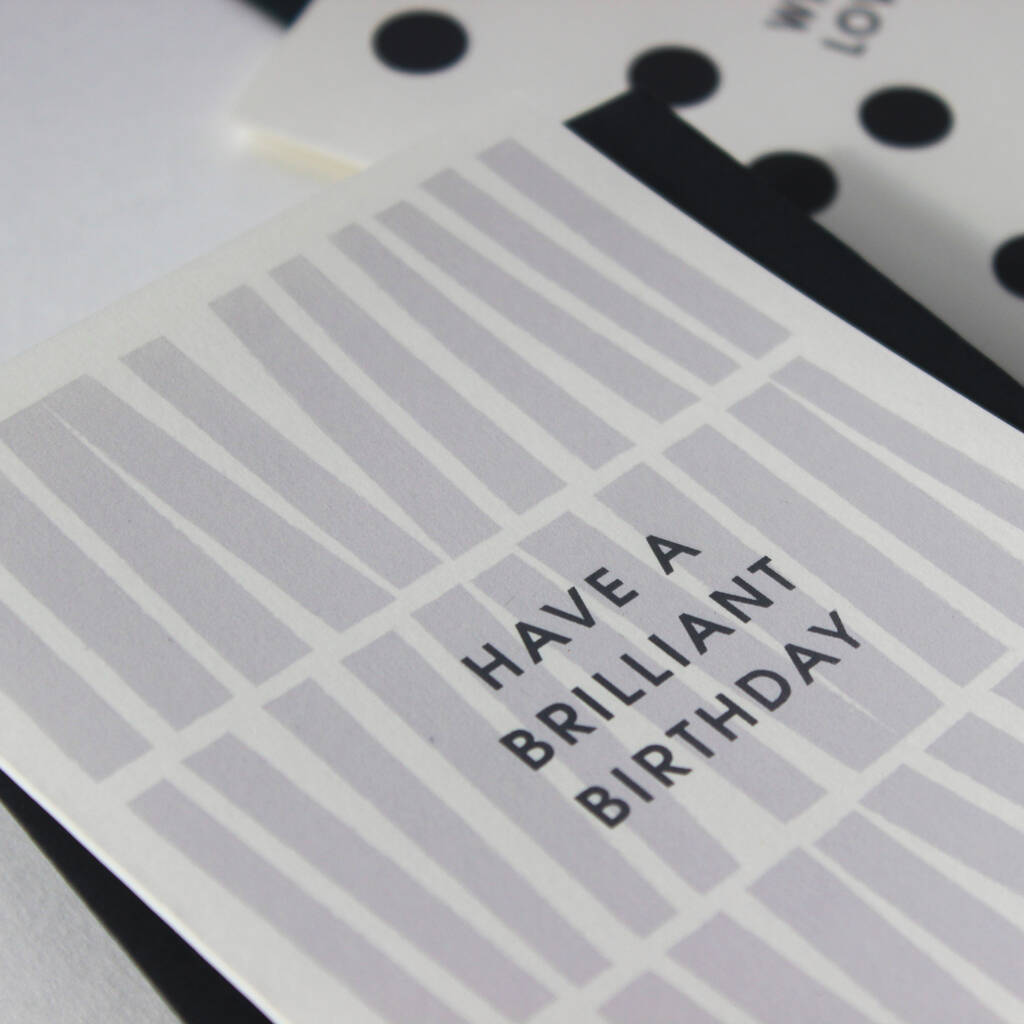 Brilliant birthday card
