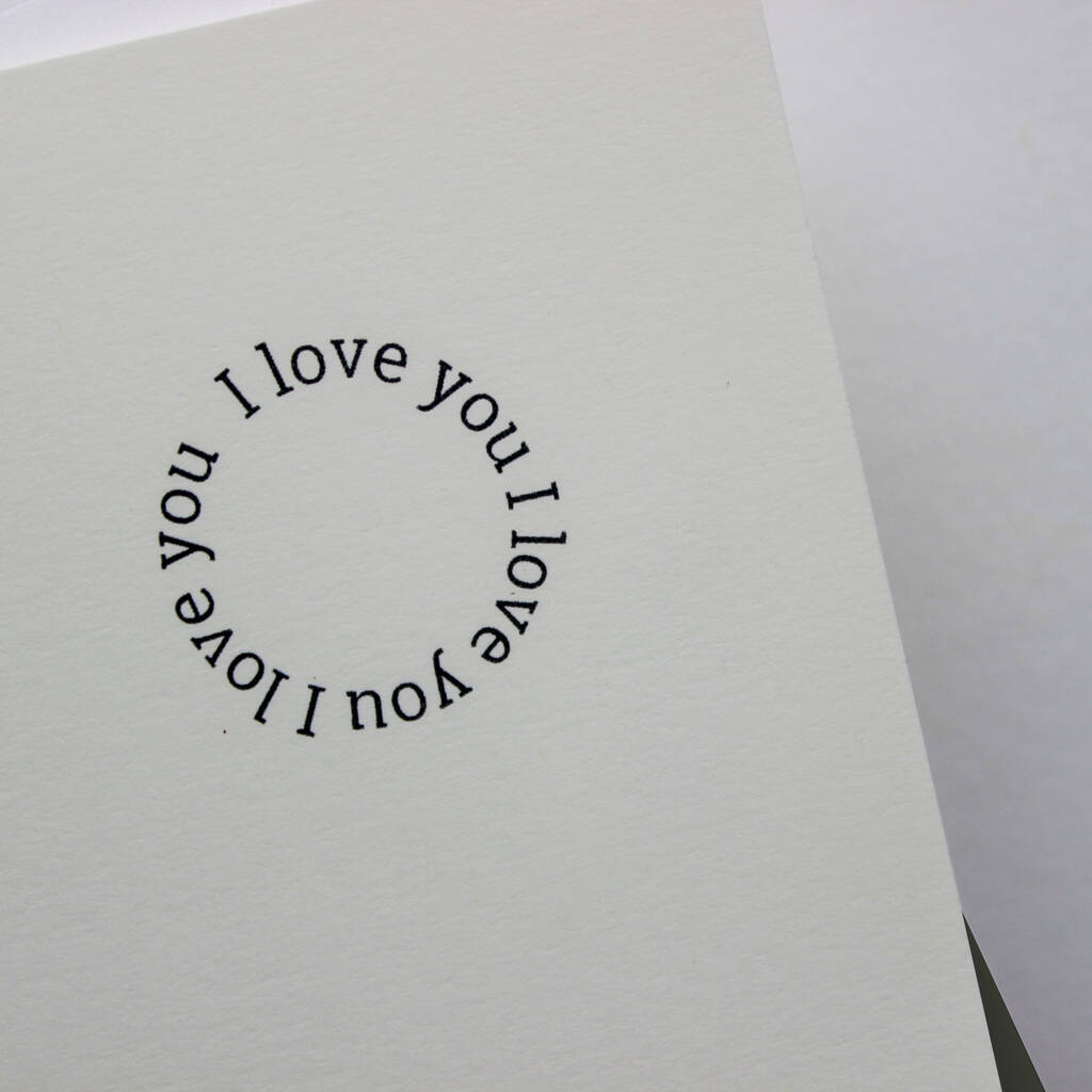 I love you card
