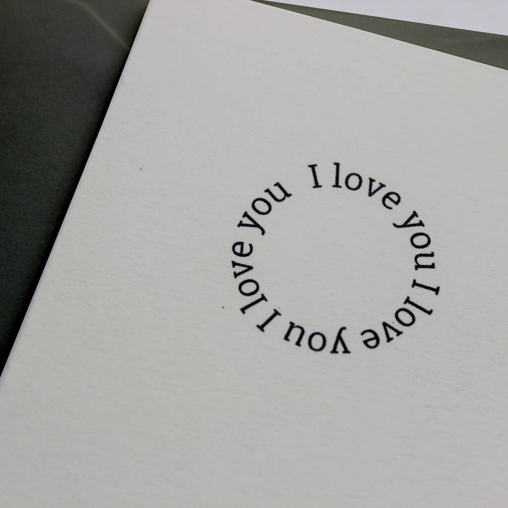 I love you card