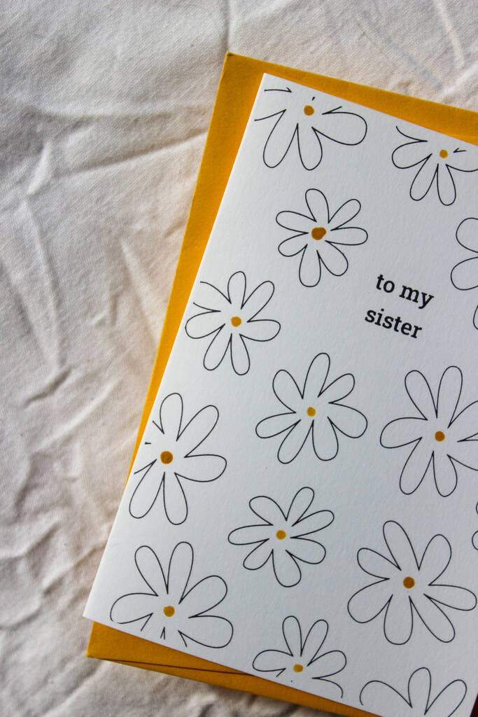 Floral Sister Birthday Card