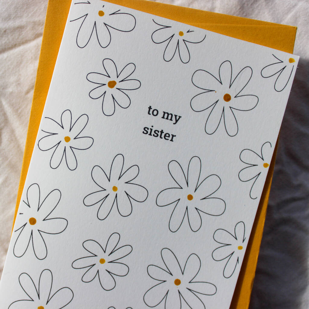 Floral Sister Birthday Card