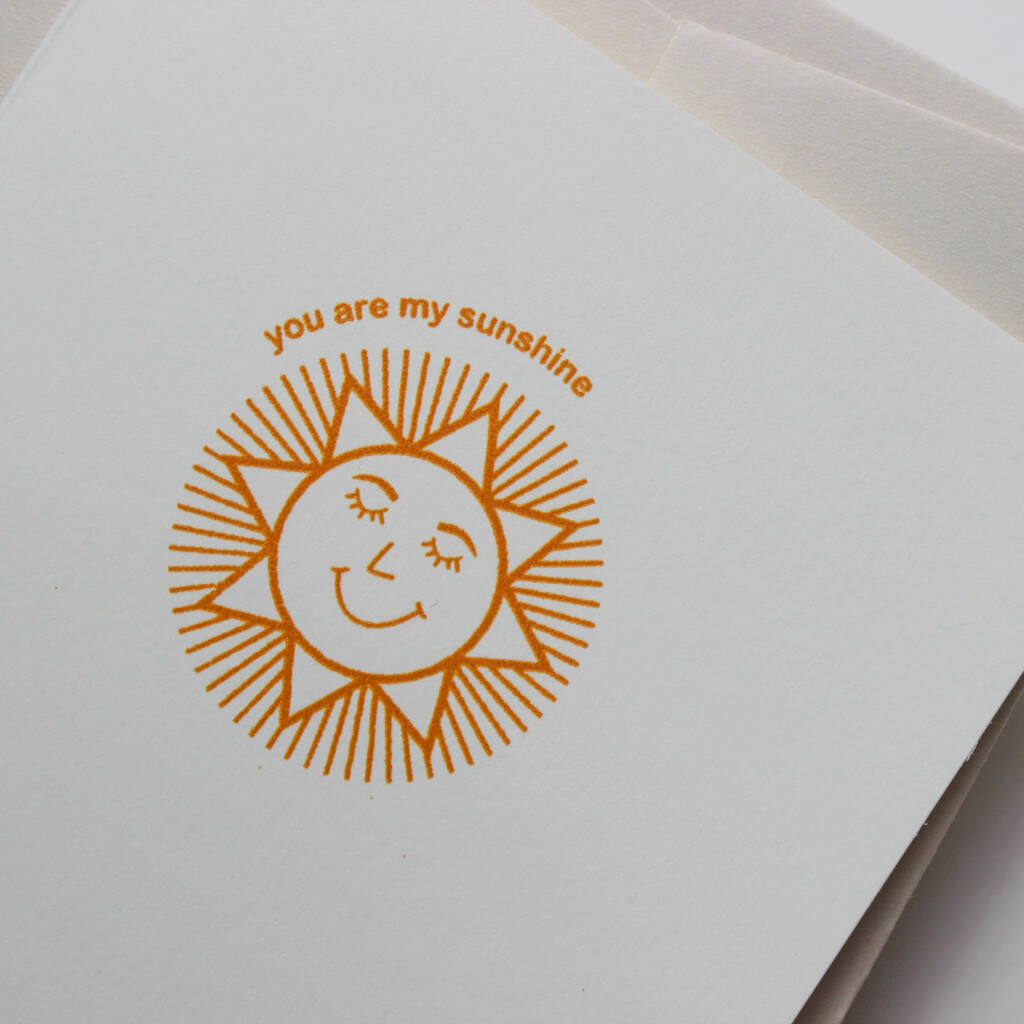 You are my sunshine card