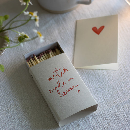 Match made in heaven romantic matchbox