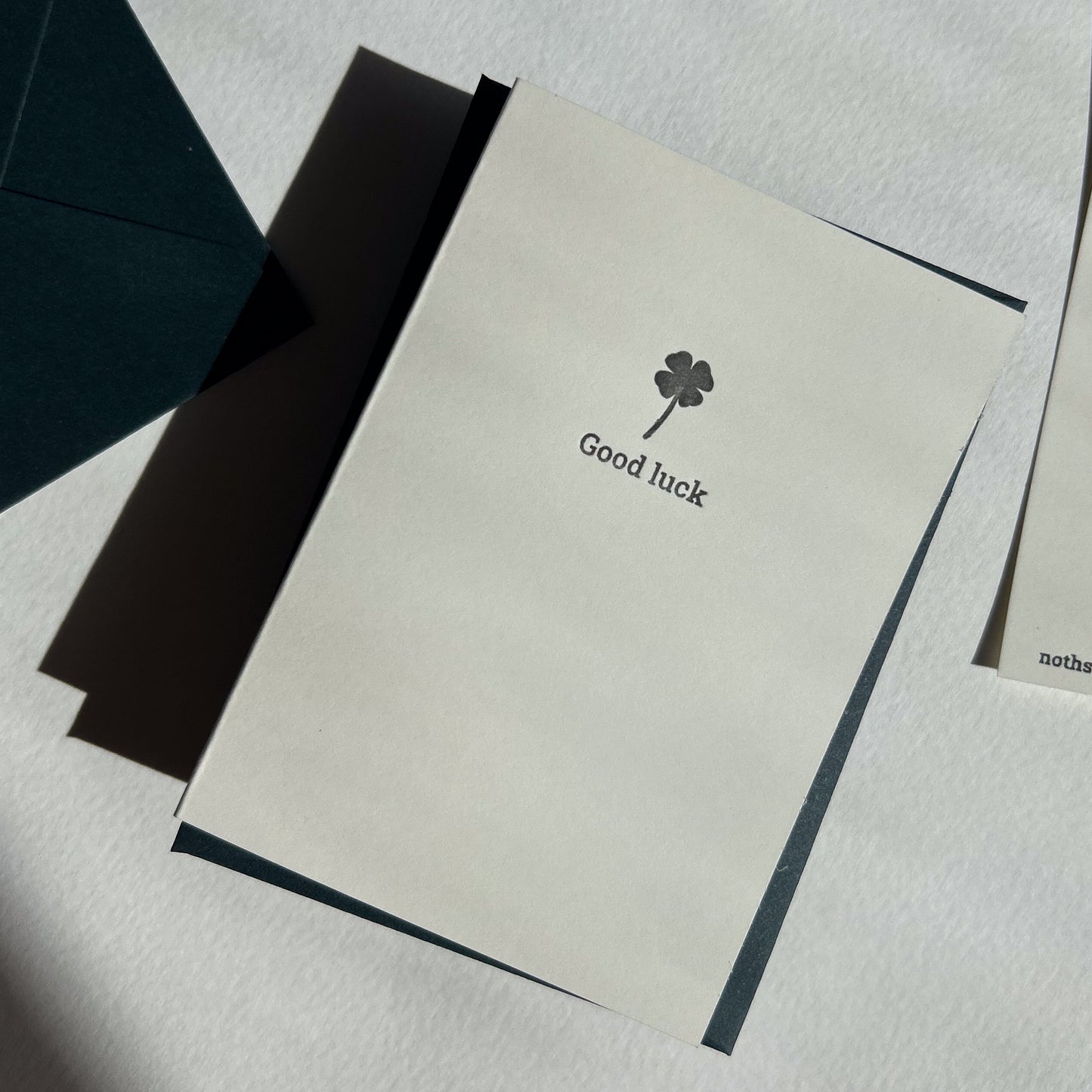 Clover Good Luck Card