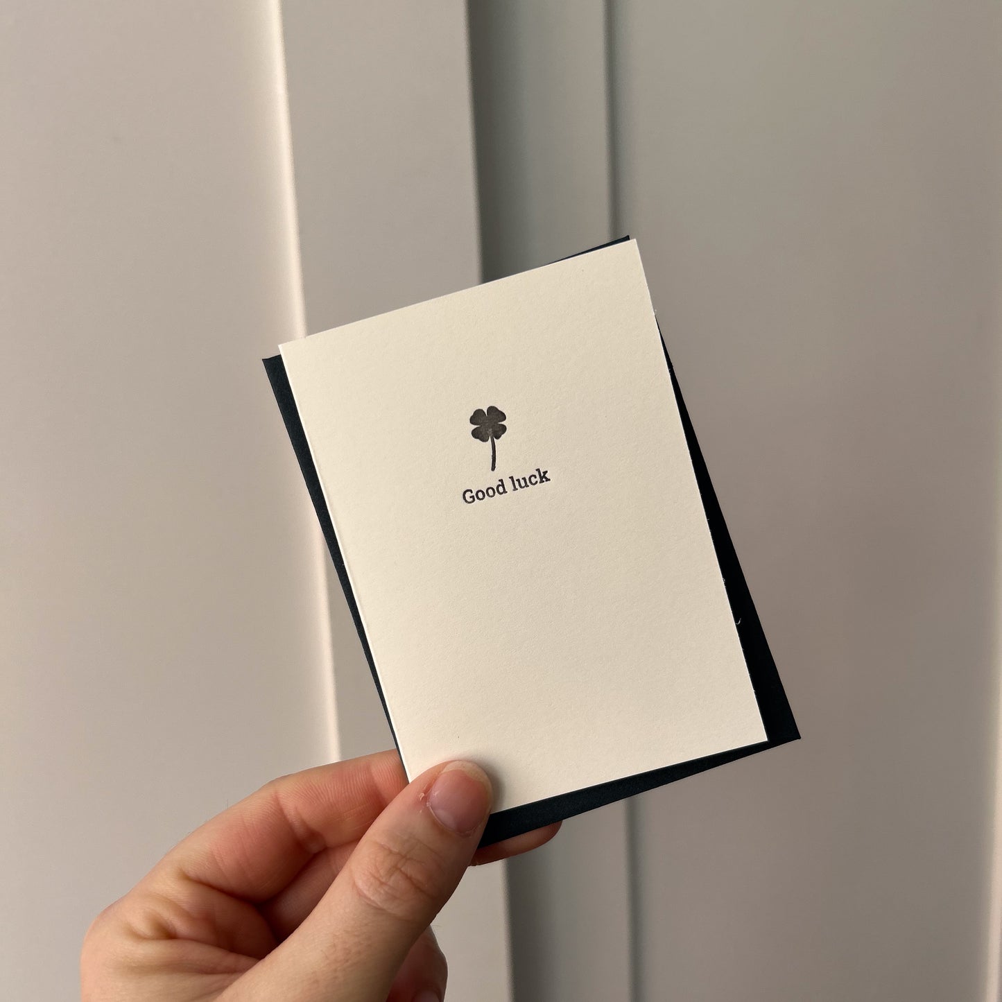 Clover Good Luck Card