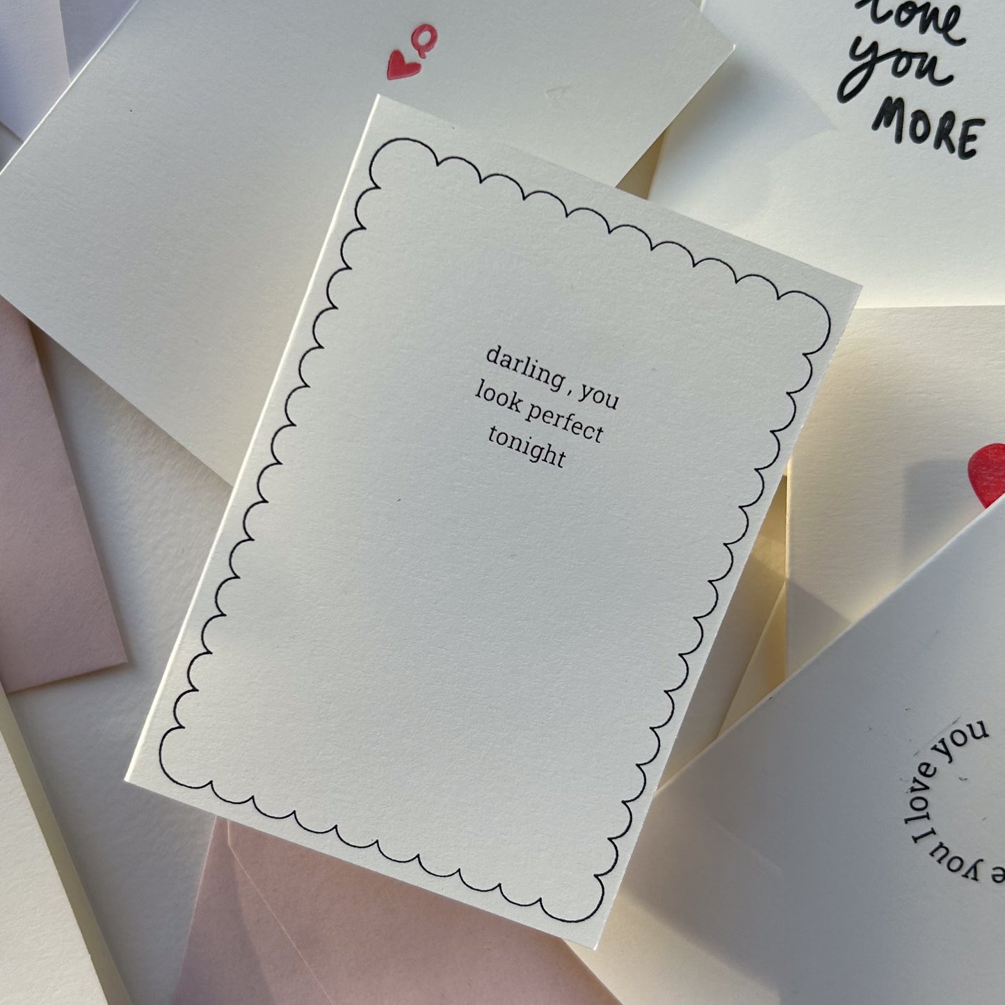 Hand Printed Anniversary Card, Ed Sheeran Song Lyric