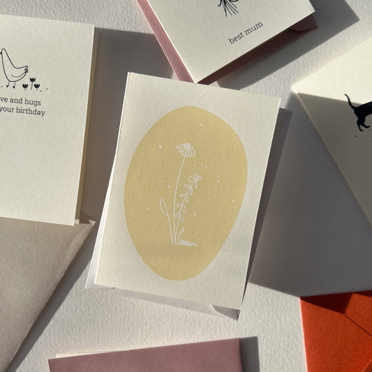 Hand Screen Printed Greeting Card For Any Occasion