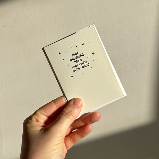 New Baby, Simple Card For Baby Shower