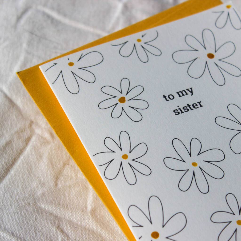 Floral Sister Birthday Card